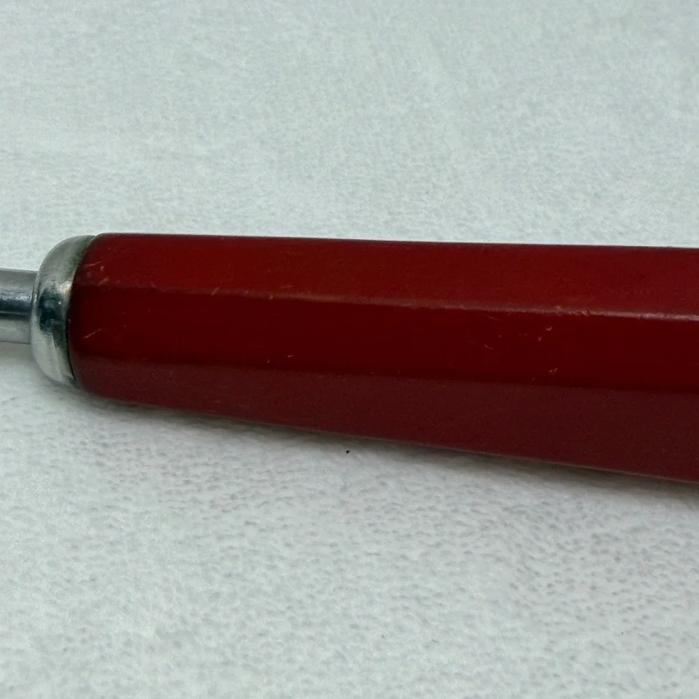 VTG 1950's Corona Red Bakelite Handle Gravy Ladle Retro Serving Spoon Farmhouse
